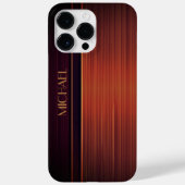 Mahogany getextureerde stijl Gepersonaliseerde naa Case-Mate iPhone Case (Achterkant)