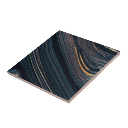 Mahogany Goldsheen Obsidian Tegeltje (Zijkant)