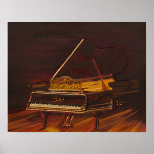 Mahogany Melody canvas afdrukken Poster (Voorkant)