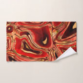 Mahogany Red Liquid Marble abstract Bad Handdoek (Handdoek)