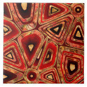 Mahogany Red Marble cellen Tegeltje (Voorkant)