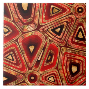 Mahogany Red Marble cellen Tegeltje