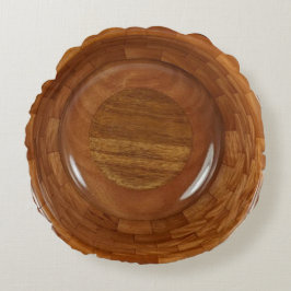 MAHOGANY SEGMENTED BOWL ROND KUSSEN