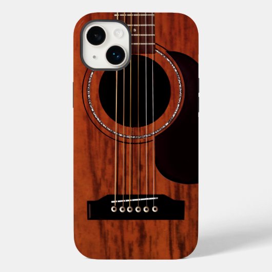 Mahogany Top Acoustic Guitar Case-Mate iPhone Case (Achterkant)