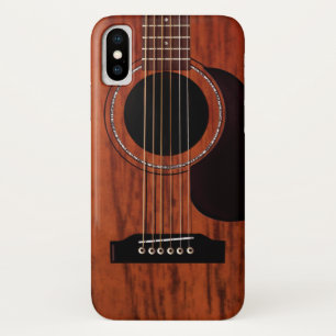 Mahogany Top Acoustic Guitar iPhone X Hoesje