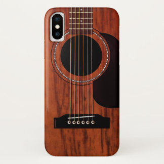 Mahogany Top Acoustic Guitar iPhone X Hoesje