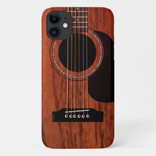 Mahogany Top Acoustic Guitar iPhone 11 Hoesje