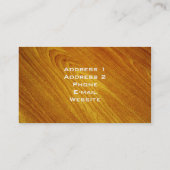 Mahogany Visitekaartje (Achterkant)