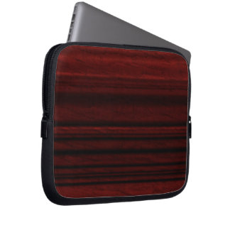 Mahogany Wood Grain Laptop Sleeve