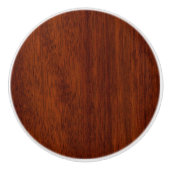Mahogany Wood Grain Print Background Keramische Knop (Voorkant)