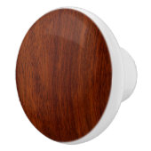 Mahogany Wood Grain Print Background Keramische Knop (Rechts)