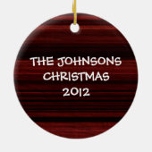 Mahogany Wood Keramisch Ornament (Achterkant)