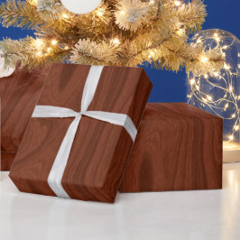 Mahogany Wood Kijk Woodwerker Rustic Chic Cadeaupapier