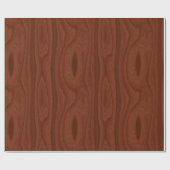 Mahogany Wood Kijk Woodwerker Rustic Chic Cadeaupapier (Vlak)