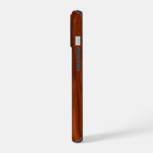 Mahogany Wood Pattern iPhone 15 Case (Linkerkant)