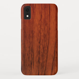 Mahogany Wood Print iPhone XR Hoesje