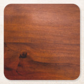 Mahogany Wood Surface Kartonnen Onderzetters (Voorkant)