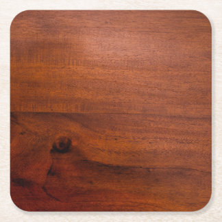 Mahogany Wood Surface Kartonnen Onderzetters