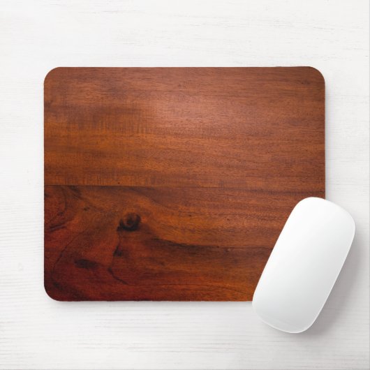 Mahogany Wood Surface Muismat (Met muis)
