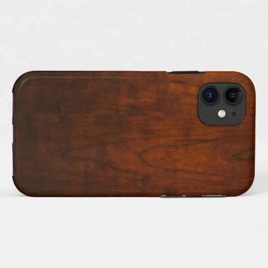 Mahogany Wood Texture Case-Mate iPhone Case (Achterkant (horizontaal))