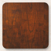 Mahogany Wood Texture Drankjes Onderzetter (Voorkant)
