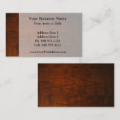 Mahogany Wood Texture Visitekaartje (Voorkant / Achterkant)