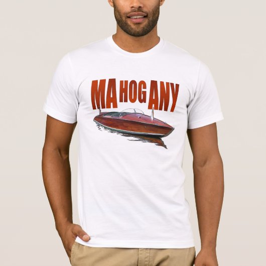 Mahognay motorboot t-shirt (Voorkant)