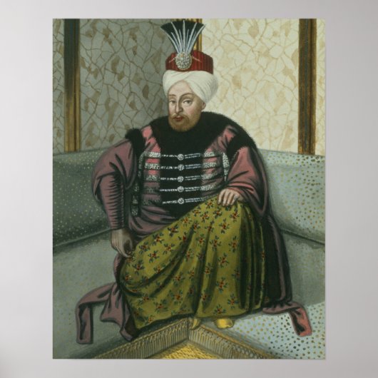 Mahomet IV (1642-93) Sultan 1648-87, van Poster (Voorkant)