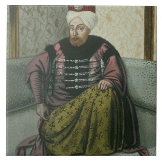 Mahomet (Mehmed) IV (1642-93) Sultan 1648-87, van Tegeltje (Voorkant)