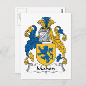 Mahon Family Crest Briefkaart (Voorkant / Achterkant)