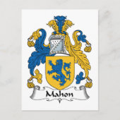 Mahon Family Crest Briefkaart (Voorkant)