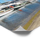 Mahon Harbour en paseo maritimo - Menorca, Spanje Poster (Hoek)