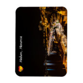 Mahon Harbour 's nachts - Menorca, Spanje Magneet (Verticaal)