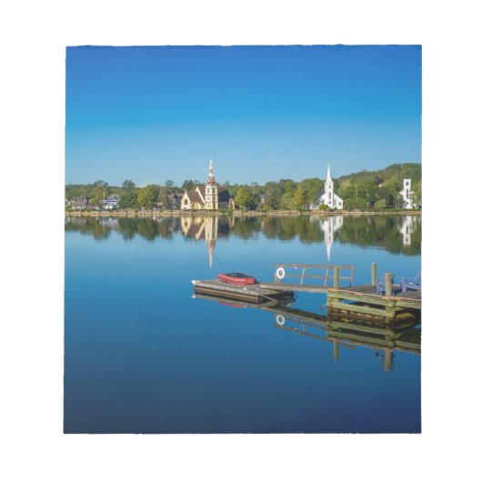 Mahone Bay-kerken Notitieblok (Voorkant)