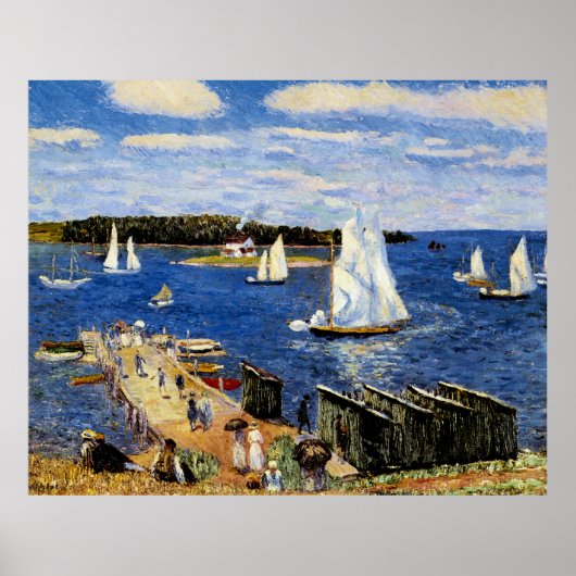 Mahone Bay van William Glackens Poster (Voorkant)