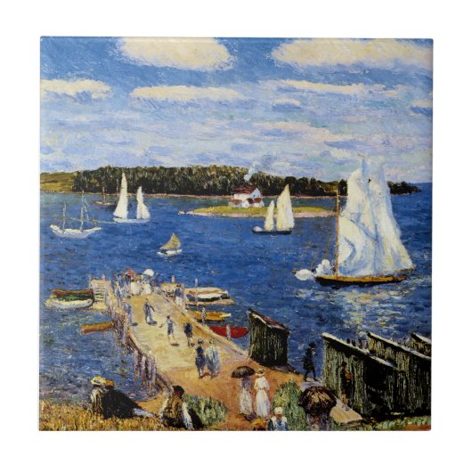 Mahone Bay van William Glackens Tegeltje (Voorkant)