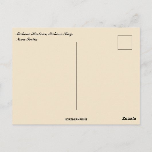 Mahone Harbour Mahone Bay Nova Scotia Briefkaart (Achterkant)