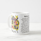 Mahoney, Origin, Betekenis en Crest Koffiemok (Voorkant links)