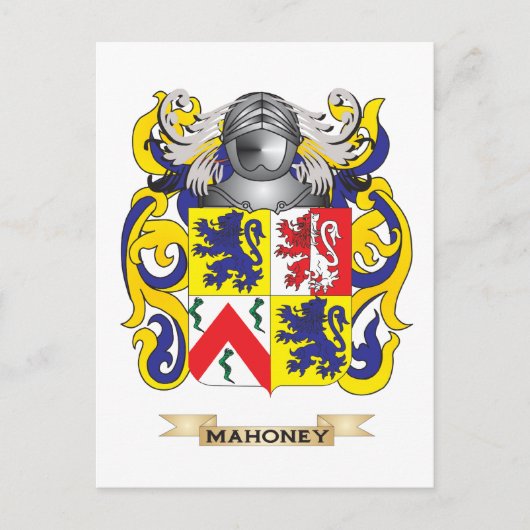 Mahoney Wapenschild (Family Crest) Briefkaart (Voorkant)