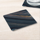 Mahonie goudglans obsidiaan kartonnen onderzetters (Schuin)