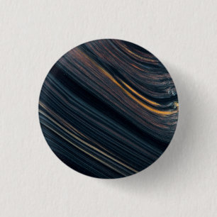 Mahonie goudscheen obsidiaan ronde button 3,2 cm