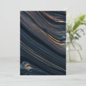 Mahonie goudschemer obsidiaan bedankkaart (Staand voorkant)