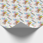 Mahonie Napolitaanse Mastiff Hond Verjaardag Cadeaupapier (Hoek)