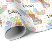 Mahonie Napolitaanse Mastiff Hond Verjaardag Cadeaupapier (Rol Hoek)