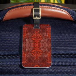  Mahonie Textuur Patroon Bagagelabel