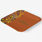 Mahonie verlaat Thanksgiving Friendsgiving Papieren Bordje (Gebogen)