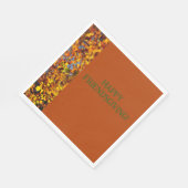 Mahonie verlaat Thanksgiving Friendsgiving Servet (Hoek)