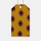 Mahonie Zonnebloem Verjaardag Cadeaulabel (Achterkant)