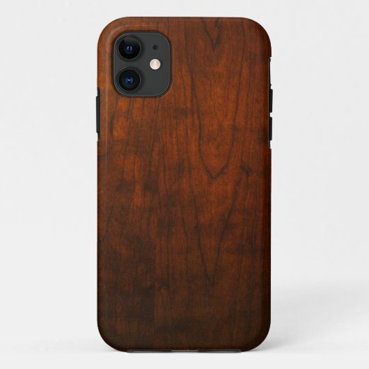 Mahoniehoutstructuur Case-Mate iPhone Case (Achterkant)