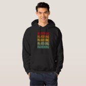 Mahoning County Ohio Rainbow Text Hoodie (Voorkant volledig)
